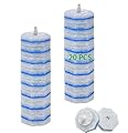 20 Count Toilet Wand Refills Fits Clorox Wand, 3X Cleaning Exclusive Upgrade Formula Disposable Toilet Bowl Wand Refills, No Falling Apart, Fits Most Brand Toilet Brushes Cleaning Systeam