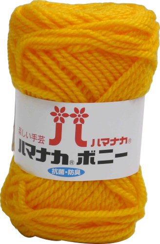 ハマナカ ボニー 毛糸 極太 col.434 オレンジ 系 50g 約60m 5玉セット 4057