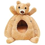 CATIEBYE Komfortables Hamster Baumwollnest S – Warmes Kleines Hamsterhaus aus Geruchsneutralem Material für Kleintiere Wie Hamster Meerschweinchen und Chinchillas Einfach Im Käfig zu
