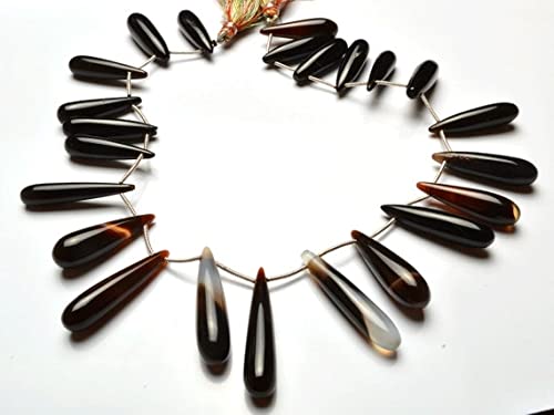 Gouttes de calcédoine naturelle en perles de 28-36 mm pour créer un cadeau unique