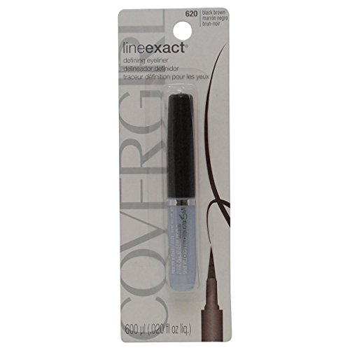 COVERGIRL Lineexact Liquid Eyeliner Black Brown 620, 0.02 Oz