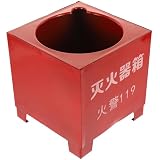HORIALENCE Piantana Porta Estintore in Ferro Rosso, Base Robusta e Facile da Installare, Supporto Stabile per Estintore da Terra per Casa e Ufficio