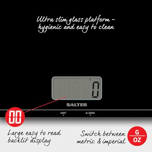 Salter Kuro Stand Mixer & Kitchen Scale – Electric Baking Whisk with 6 Speed Options & 5 Litre Bowl, Precision Baking Scale with 5kg Capacity, Add & Weigh Tare Feature, Measures Liquids, Black - Image 11