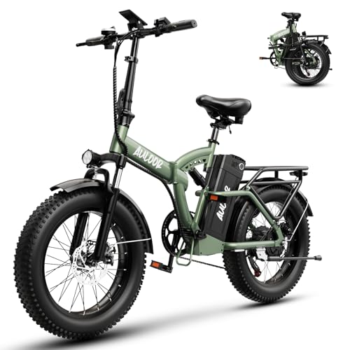 Image of 1000W Foldable Electric Bike,48V 20AH Removable Battery Ebike,80 Miles Max Range Electric Bike for Adults,20 inch Fat Tire Folding Ebike,Adult Electric Bicycle for Commute Beach Snow