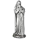 Vineyard Carvings Madonna and Child Statue - 7 Inches Madonna Figurines Catholic Home Decor, Hand Painted Blessed Mother Virgin Mary Statue Renaissance Collection
