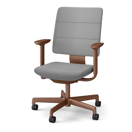 イトーキ SHIGA シガ 昇降脚 背トリプル ベースカラー:チェストナットブラウン/座面カラー:グレーC(KJ-517SEM-F2C5F)キャスター5本脚 [アンクルムーブ・シンクロロッキング/アジャスタブル肘/抵抗付きウレタンキャスター] 日本製 ワークチェア オフィスチェア 柴田文江氏デザイン[EI183W]