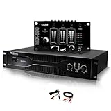  Pack Sono Dj Amplificateur 500W IBIZA SOUND SA500 + Table de mixage MIX800 + Câblages RCA + PC