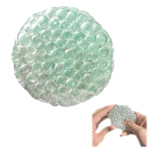 Stone Squeaky Stress Ball, Noisy Vacuum Stress Balls with Shapeable Beads, Squishy Sensory Fidget Balll for Man Women (Blue) — image 1