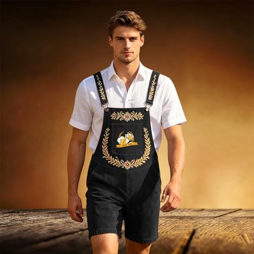 Pantalones cortos con tirantes ajustables y estampado transpirable 2