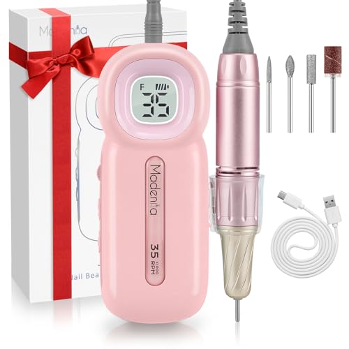 Ponceuse à ongles kit complet pour salon et maison Madenia rose pour manucure nomade
