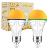 Amber Light Bulbs, Bedroom Night Light Bulb A15 3 Watt-25 Watt SONSY Home Non-Dimmable Equivalent LED Light Bulb Warm Night Light, Yellow Color Bulbs for Bedroom, E26/E27 Base (2 Pack) (Blue)