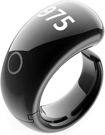 LPORF Digitale elektronische tellers, slimme ringen voor vrouwen, digitale meter met oplaadbare batterij, Tasbih Tally Clicker met helder display, 5 herinneringen aan gebedstijden, Se référer au