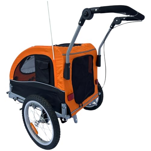 image for Booyah Strollers Booyah Medium Dog Stroller & Pet Bike Trailer with Su