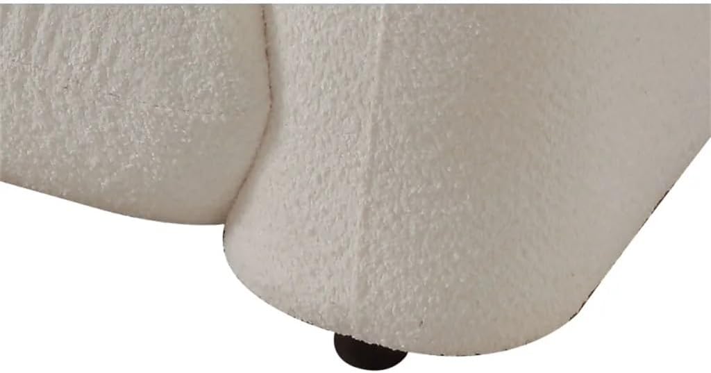 Living Room Sofa,Soft Lambswool Fabric 3-Seater,Couch,Comfortable for Livingroom,Beige