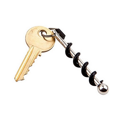 Chaveiro Forfar em aço inoxidável com abertura de garrafa EDC abridor de garrafa, saca-rolhas, chave