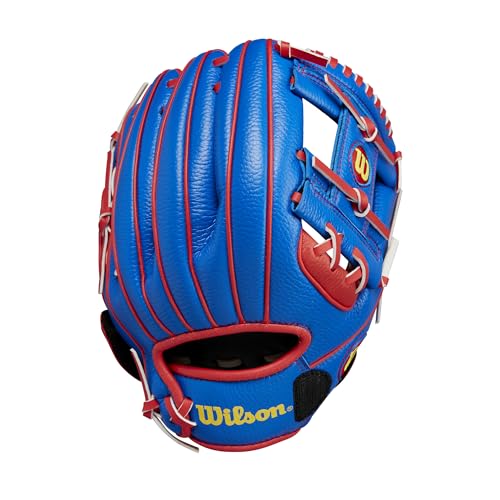 Wilson A200 guantes de béisbol juveniles pequeños para iniciación y escuelas de béisbol
