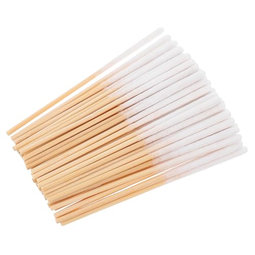 Beavorty 300 Piezas Hisopo De Algodón De De Bambú Inclinado Hisopos Puntiagudo Familiar Conveniente Suave Accesorios Accesorio De Maquillaje Accesorio Para Cejas Eje De Bambú