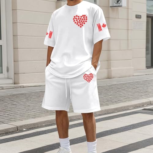 Ensemble homme imprimé érable décontracté pour les fêtes d été - 3