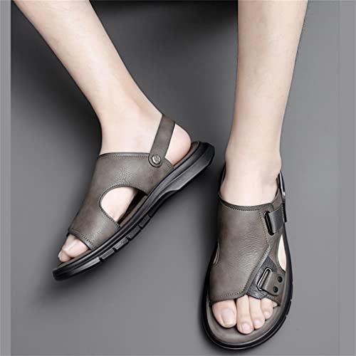 Mens Sandals Genuine Leather Sandals Men Outdoor Casual Lightweight Sandal Men Sandals(41)4