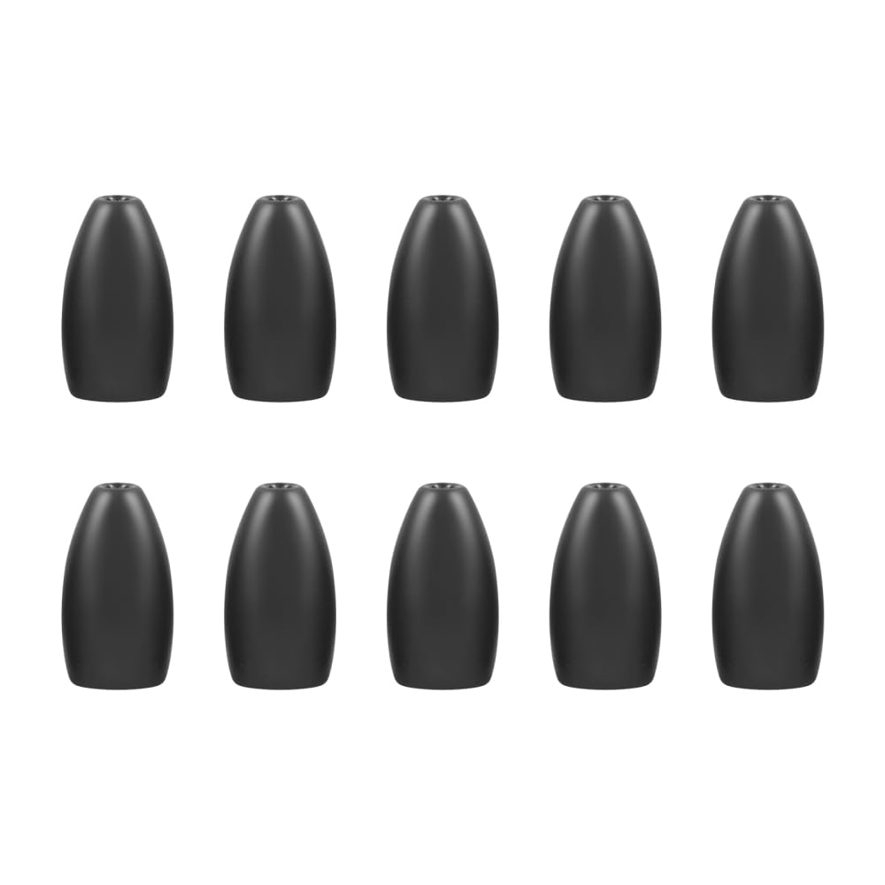 10PCS Tungsten Fishing Weights Sinkers,Tungsten Bullet Fishing Weights Tackle Saltwater Casting Fishing Sinkers Set for Bass Fishing