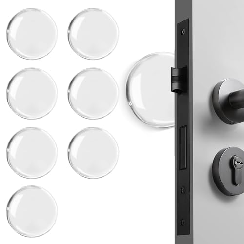 Self-adhesive door knob wall protector