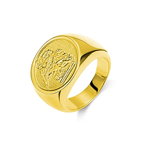 AILIN Vintage Wax Seal Custom Signet Ring 925 Sterling Silver Badge Family Crests Coat of Arms Personalized Engraved Jewelry Party Birthday Gifts for Men Women Father Brother Grandfather4