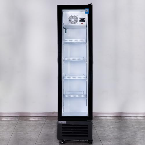 Nafcool SDGR15''N Commercial Beverage Refrigerator Display Fridge,Slim Single Glass Door Merchandiser Drink Cooler thumb #6