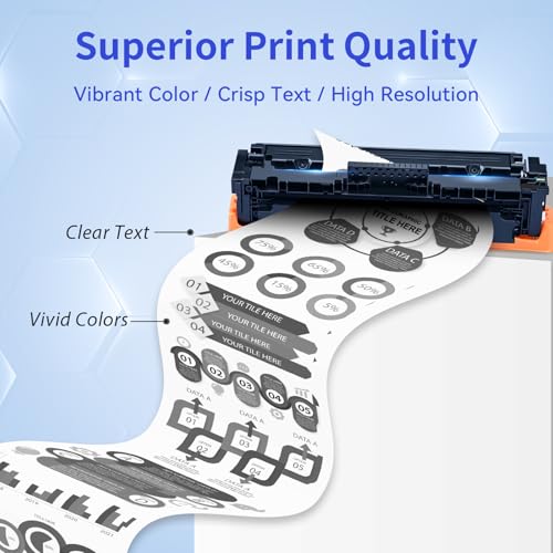 414A Black Toner Cartridge 2 Pack (with Chip) Compatible Replacement for HP 414A 414X for Color Laserjet Pro MFP M479fdw M479fdn M479dw Pro M454dw M454dn M479 M454 Printer Ink W2020A W2020X High Yield - Thumbnail 4