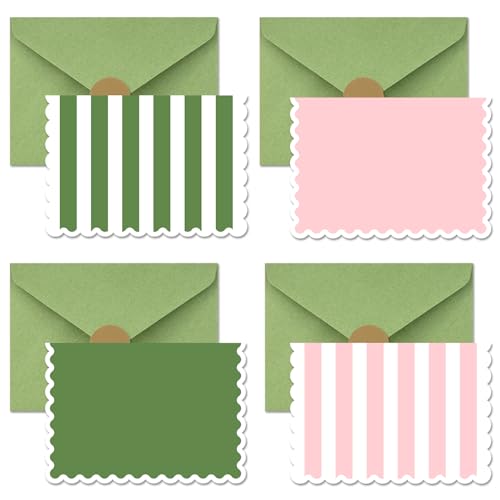 Azaza 3550-SGRPK-24 Blank Cards And Envelopes 24 Pack,3.5X5 Mini Striped Greeting Cards,Blank Note Cards thumb #5