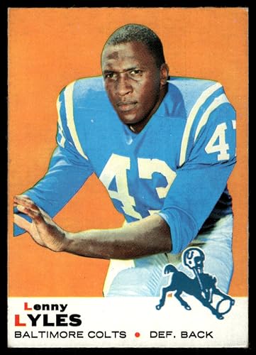 1969 Topps #72 Lenny Lyles Baltimore Colts (Football Card) VG/EX Colts Louisville