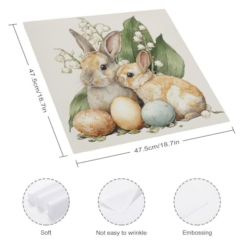Servilletas de Tela Blancas Cuadradas Pack x6 miniatura 2
