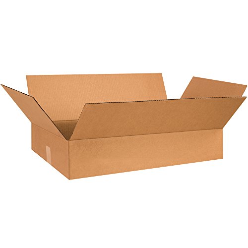 Image of TAPE LOGIC 26x17x5 Flat Corrugated Boxes, Flat, 26L x 17W x 5H, Pack of 25 | Shipping, Packaging, Moving, Storage Box for Home or Business, Strong Wholesale Bulk Boxes