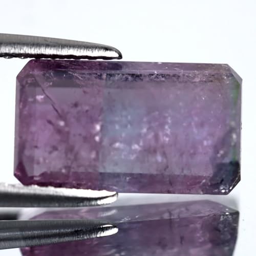 Tourmaline pastèque 3.74 ct - Pierre précieuse octogonale du Brésil 13x8mm