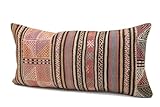 Kilimwarehouse Turkish Kilim Pillow Cover 12x24 Handmade Oriental Eclectic Accent Throw Bolster Art Deco Modern Decorative Vintage Ethnic Cushion Rustic Farmhouse