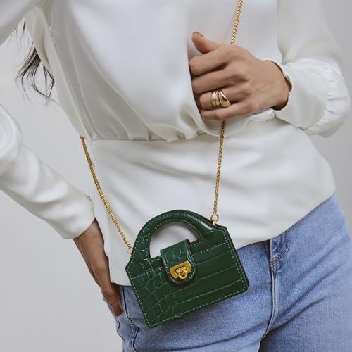 Image of Miraggio Aurora Mini Sling Bag For Women | Sling Bags With Convertible Chain | Gift Items For Women