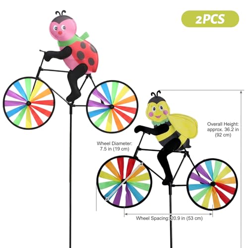 Moulin à vent pour jardin extérieur résistant de 36 pouces contre les espaces vides