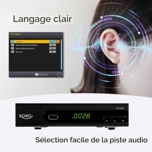 Xoro HRS 8660 digitaler Satelliten-Receiver mit LAN Anschluss (HDTV, DVB-S2, HDMI, SCART, PVR-Ready, USB 2.0) schwarz – vue 5