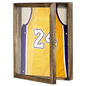 Love-KANKEI Shadow Box Schaukasten 28,9 x 35,6 cm Schattenbox Bilderrahmen mit Leinenrückseite Memorabilia Auszeichnungen Medaillen Fotos Memory Box Carbonized Schwarz