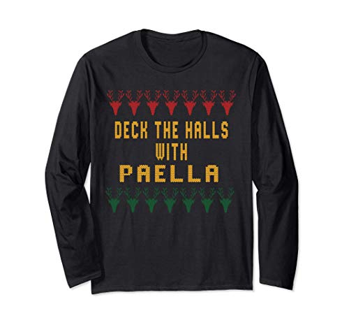 Décorez les salles avec de la paella de Noël Manche Longue