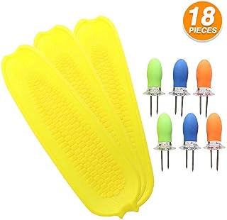 Corn Cob Holders and Dishes Set Corn on the Cob Skewer and Dish