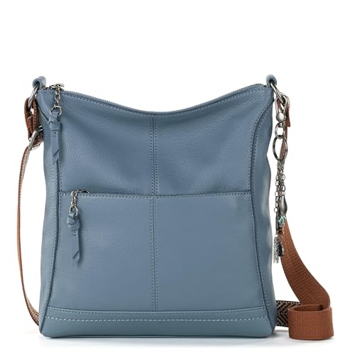 Image of The Sak Lucia Leather Crossbody Purse - Premium Leather Women's Handbag for Everyday & Travel - Cross Body Bag With Zipper