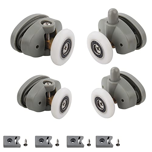 25mm Shower Door Rollers, 4pcs Sliding Shower Doors Wheels,