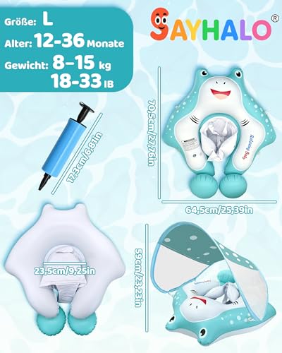 Flotteur de natation pour bébé avec siège stable évitant les risques de basculement