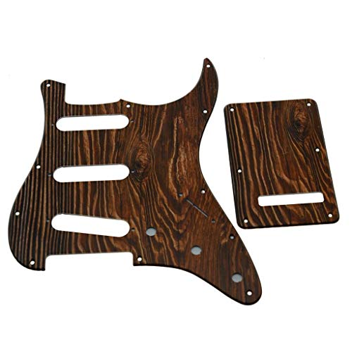 Plaque arrière SSS Kaish motif bois 3D pour la lutherie fine des guitares US et MX