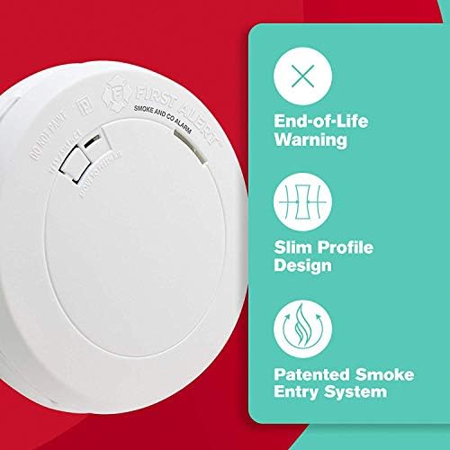 First Alert Battery Operated Smoke and Carbon Monoxide Alarm, White, PRC700A-6 — view 2