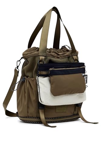 Desigual Leisure Backpack Basic Modular Discover Backpack Khaki