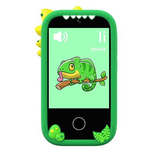Téléphone intelligent pour enfants vert idéal pour s'amuser en voyage avec musique et jeux