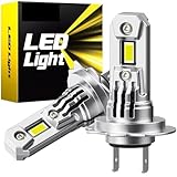 Las mejores bombillas LED Turbo H7 con ventilador, Chip CSP, alta potencia, 100W, 20000LM, aptas for Mercedes W211 W203, faro delantero de...