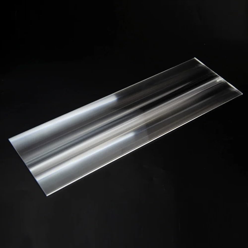 Mikroskop-Zubehör-Kit 300 x 80 mm lineare Fresnel-Linse, Brennweite 40, 50, 80, 120 mm, große Lichtleiste, lineare Linse, optische PMMA-Kunststoff-Solar-Kondensatorlinse, 1 Stück Mikroskopische Objekt