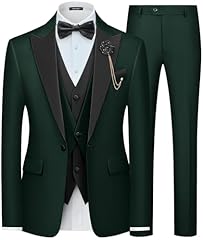Dark Green-peak Lapel